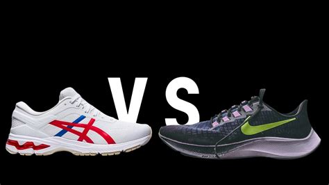 nike vs asics shoes